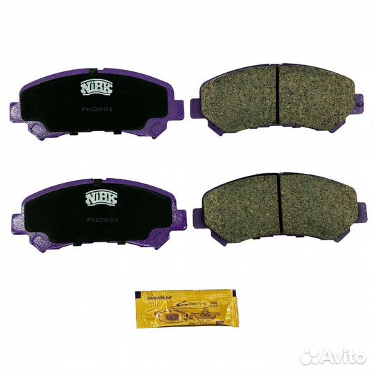 Колодки дисковые nibk PN2801