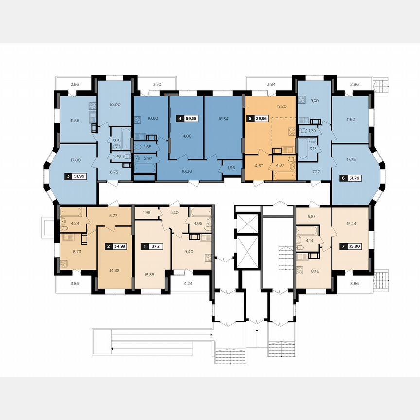 1-к. квартира, 37,2 м², 1/16 эт.