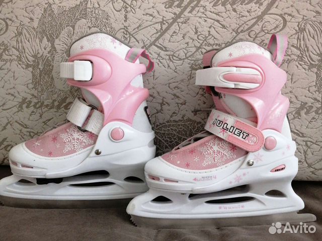 Коньки для девочки раздвижные, размер 30-33