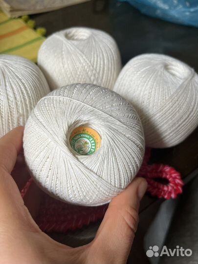 Нитки для вязания хлопок лилия