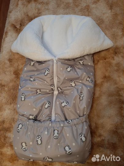 Конверт одеяло на выписку зимний