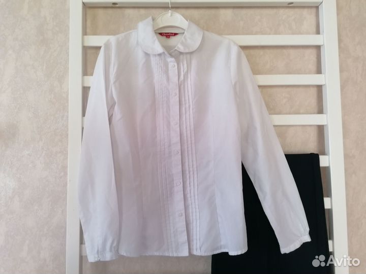 Блузка школьная 146 брюки 152