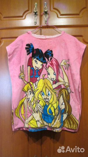 Полотенце пончо для девочки. Винкс