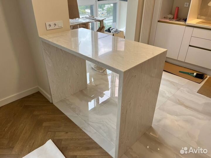 Столешница из кварцевого агломерата на заказ