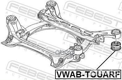 Сайлентблок подрамника vwab-touarf Febest