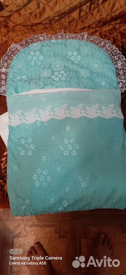 Конверт/комплект/ на выписку для мальчика новый