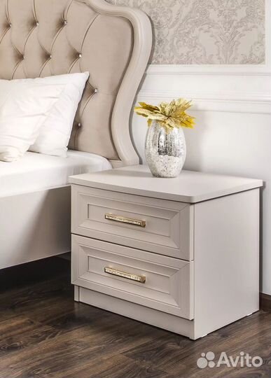 Гарнитур спальный Мокко 3-ств 1,6 м комод бежевый