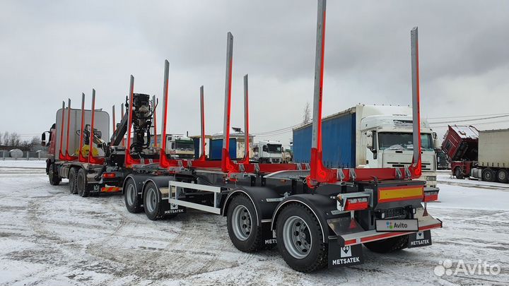 Прицеп лесовоз (сортиментовоз) H&W Kaldary, 2024