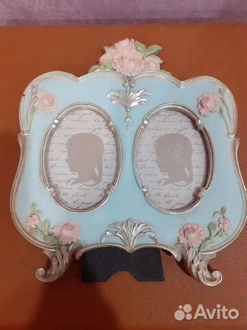 Фоторамка двойная настольная