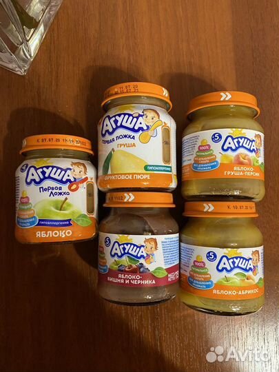 Детское фруктовое пюре