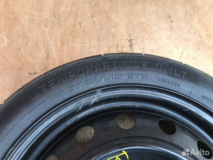 Запасное колесо докатка запаска 125/80 R16 5x114