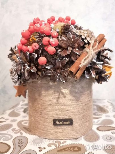 Новогодняя композиция. Ручная работа