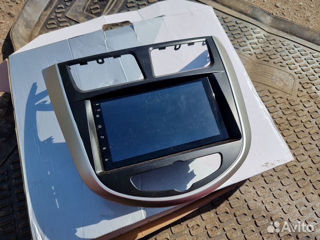 Рамка 2 din hyundai Solaris + магнитола