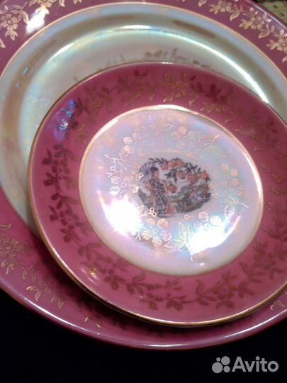 Блюдце и тарелка от сервиза