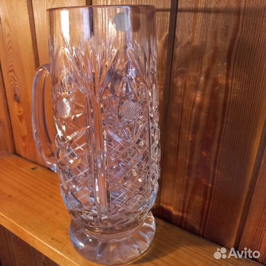 Пивная кружка СССР хрустальная