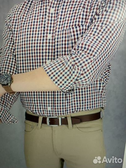 Брючный ремень 2 стороны нат кожа оригинал Timberl