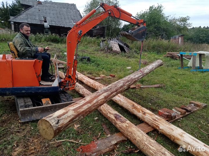 Услуги маленького миниэкскаватора