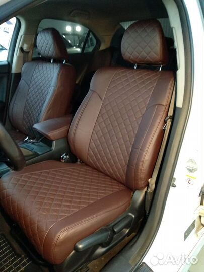 Чехлы Автопилот для honda Accord8 шоколад+ромб