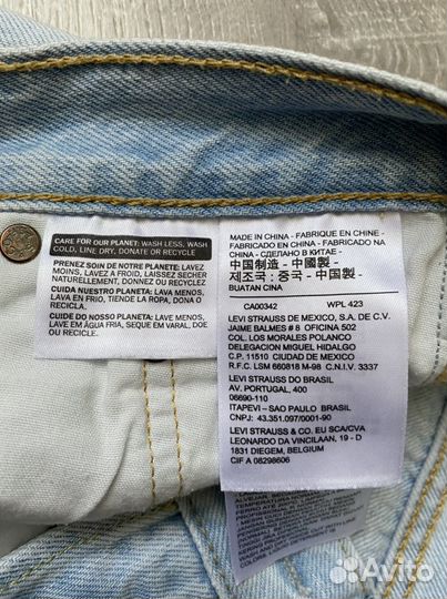 Джинсовые шорты levis