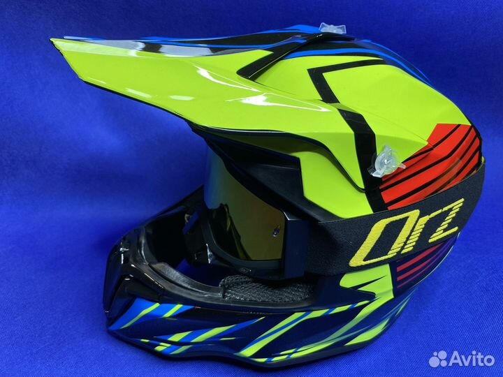 Шлем с очками кроссовый эндуро новый