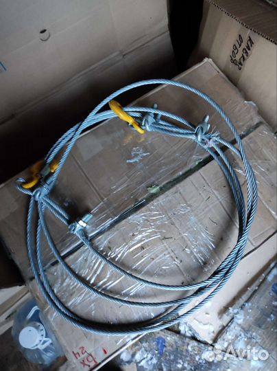 Трос буксировочный металлический, 4,5 м с