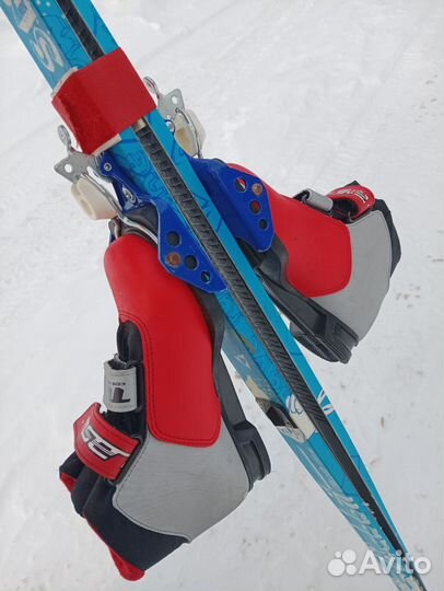 Лыжный комплект 130 см, ботинки 32,34 обмен