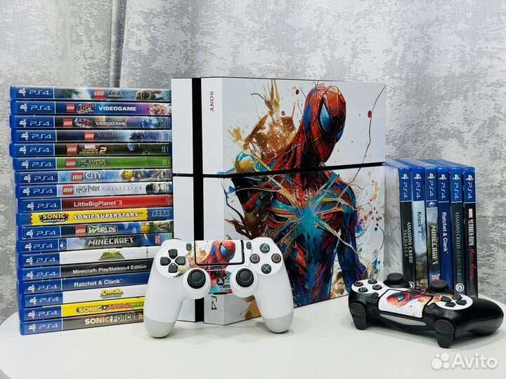 Sony PS4 Pro 1Tb / Slim / Fat / Белый паук