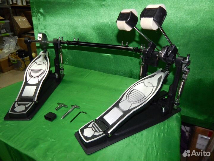 Двойная педаль-кардан для бас-бочки