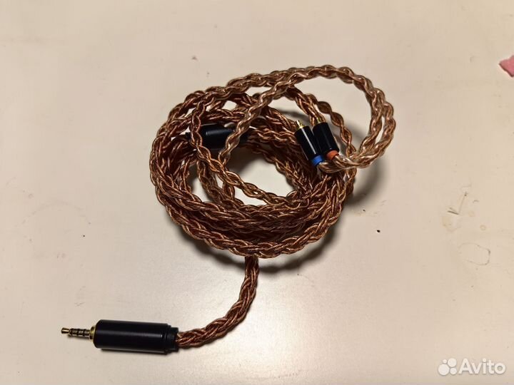 Кабель для наушников кастомный ruaudio 2.5 mmcx