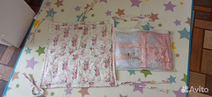Бортики в кроватку+кпб+балдахин+ кармашек