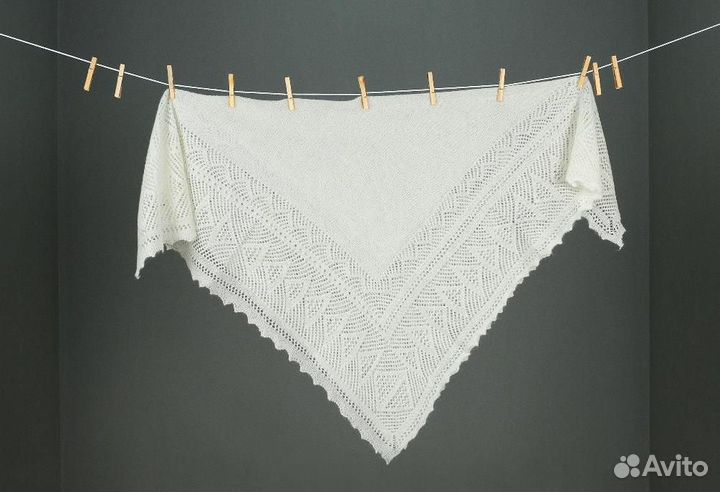 Оренбургский пуховый платок 100х100см арт П4100-02