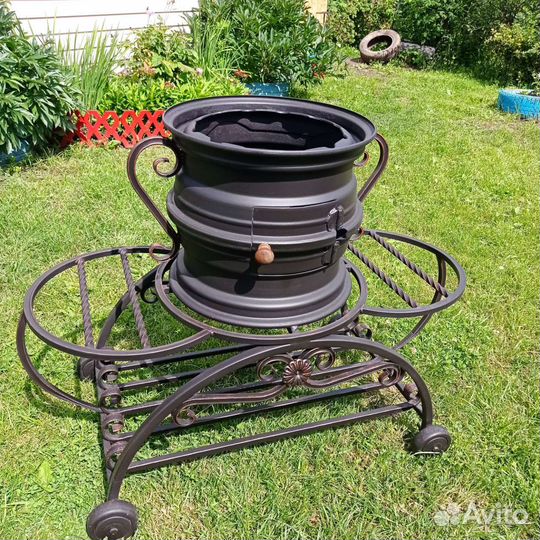 Печь для казана из дисков