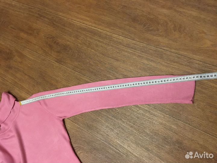 Свитер водолазка розовая мягкая