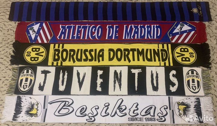 Шарфы футбольные разные