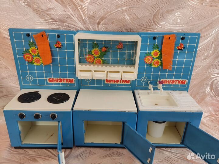 Игрушка СССР Кукольная кухня Анютка Винтаж
