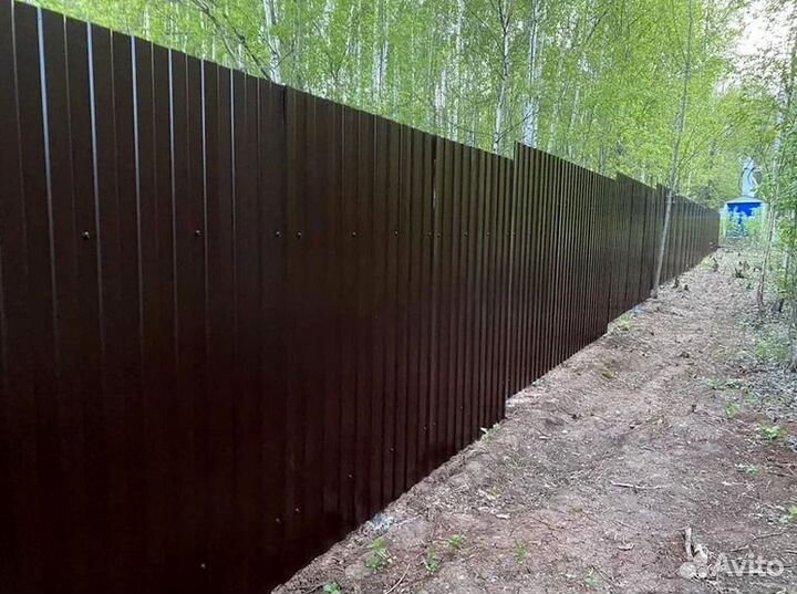 Забор из профнастила