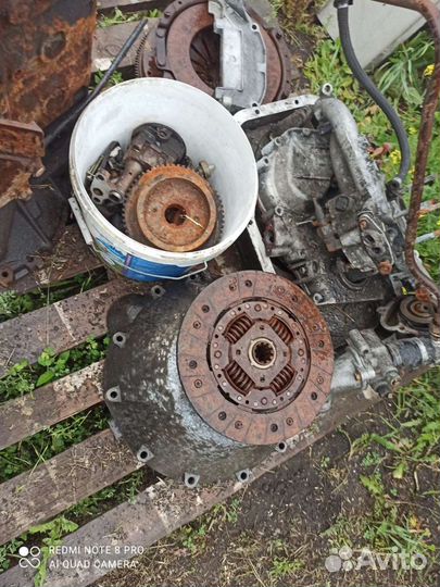 Блок в сборе, корзина сцепления, маховик