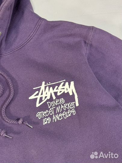 Stussy x Dover Street Market Logo Hoodie(Purple/M)