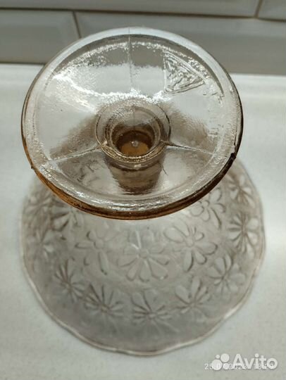 Ваза для фруктов, салатники кобальт. Стекло. СССР