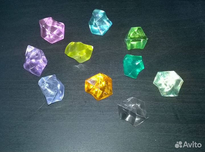 Камни для декора. Акрил. 2 разных набора