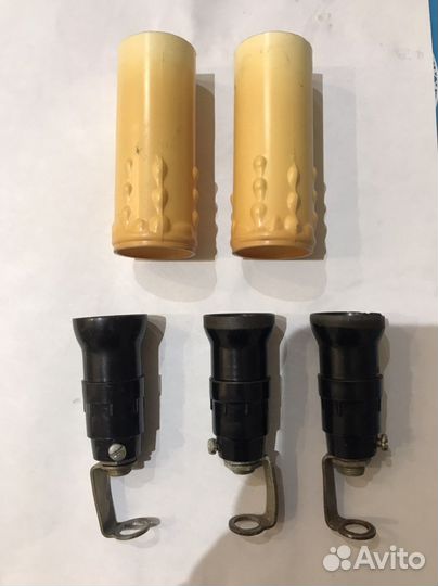 Патрон люстры и декоративный стаканчик на патрон