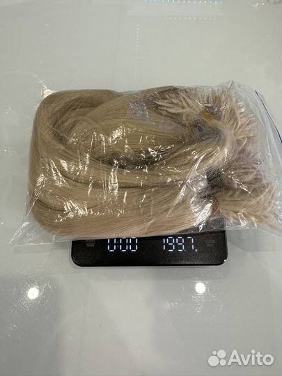 Волосы для наращивания 60 см блонд