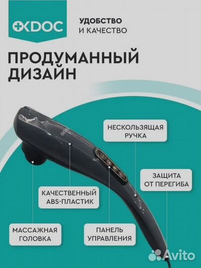 Массажер вибромассажер с ручкой Icdok