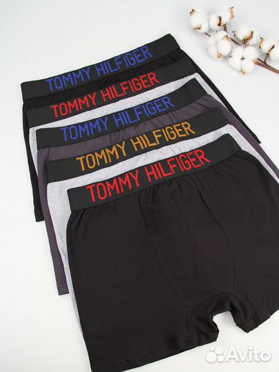 Трусы мужские боксеры tommy hilfiger 5шт