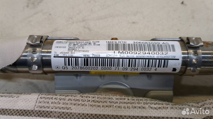 Подушка безопасности боковая Mercedes E-Coupe C207 2009, 2009