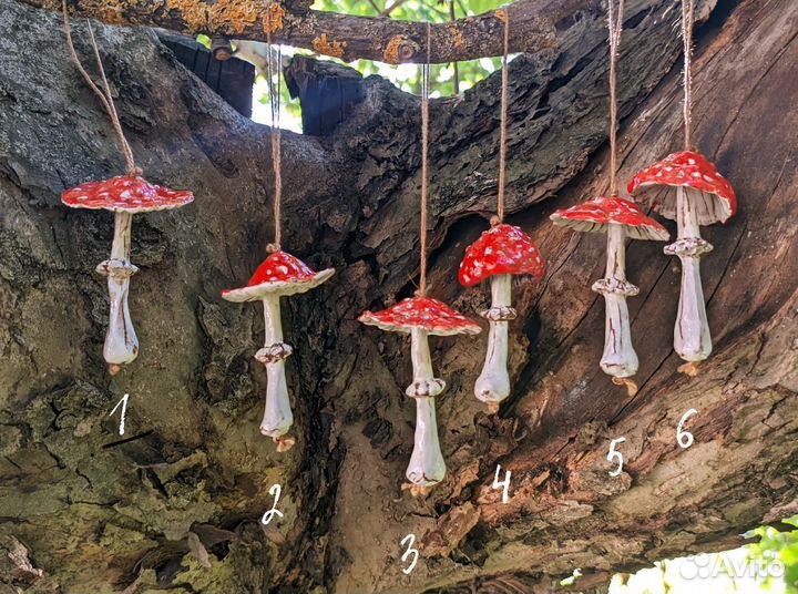 Керамическая игрушка-колокольчик 