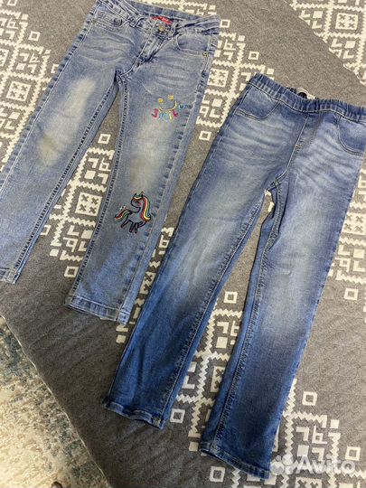 Джинсы на девочку 116