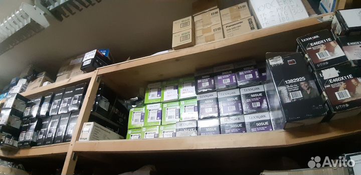 Картриджи HP, Lexmark, Panasonic, Ricoh