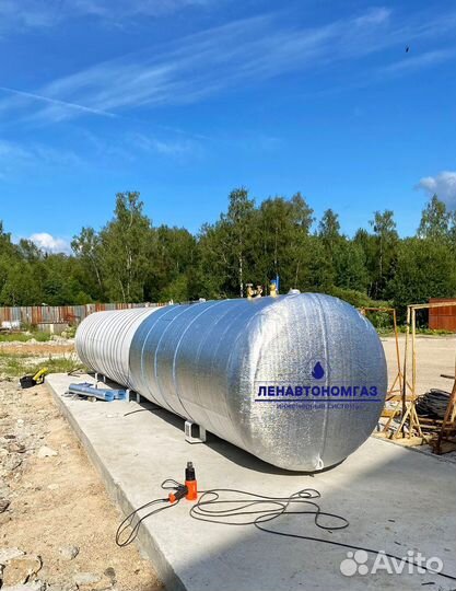Газгольдер с монтажом