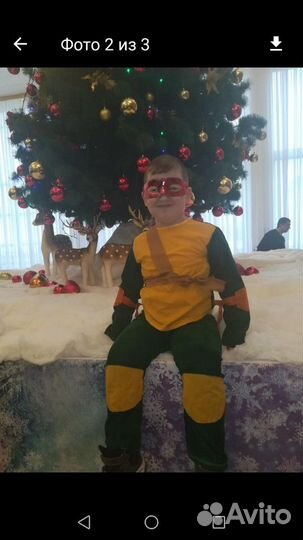 Новогодний костюм черепашки ниндзя